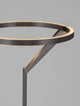 Detailansicht der Tilia LED Stehlampe H 168cm 3000K mit modernem, minimalistischen Design und Foggy-Nickel-Finish.