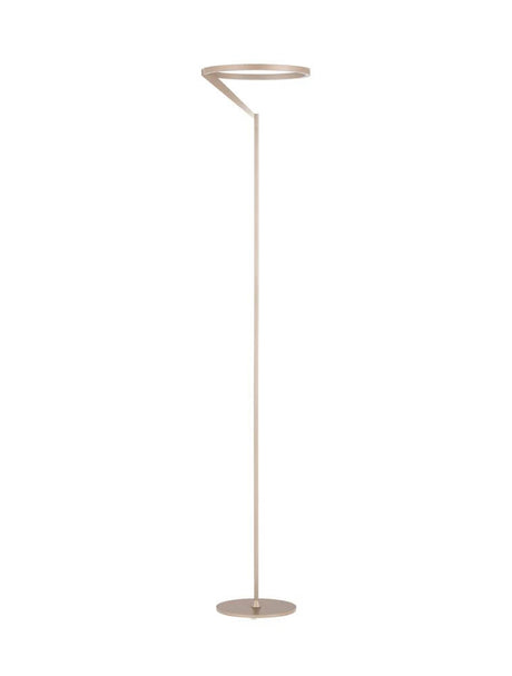 Tilia LED floor lamp H 168cm 3000K in modern design with Foggy Nickel finish, ideal for any home.