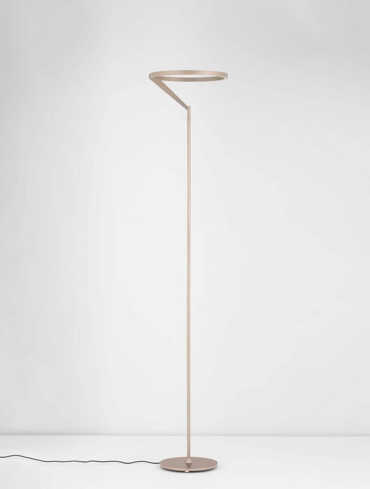 Tilia LED Stehlampe H 168cm 3000K in modernem, minimalistischen Design mit Foggy-Nickel-Finish.