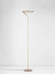 Tilia LED Stehlampe H 168cm 3000K mit modernem, minimalistischen Design in Aluminium und Foggy-Nickel-Finish.