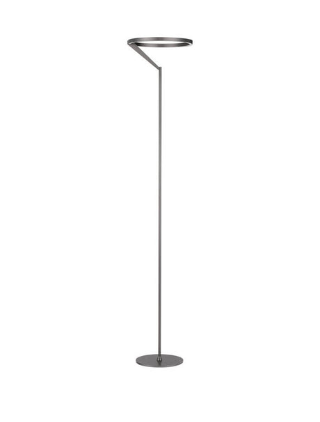 Tilia LED floor lamp H 168cm 3000K in modern design with Foggy Nickel finish