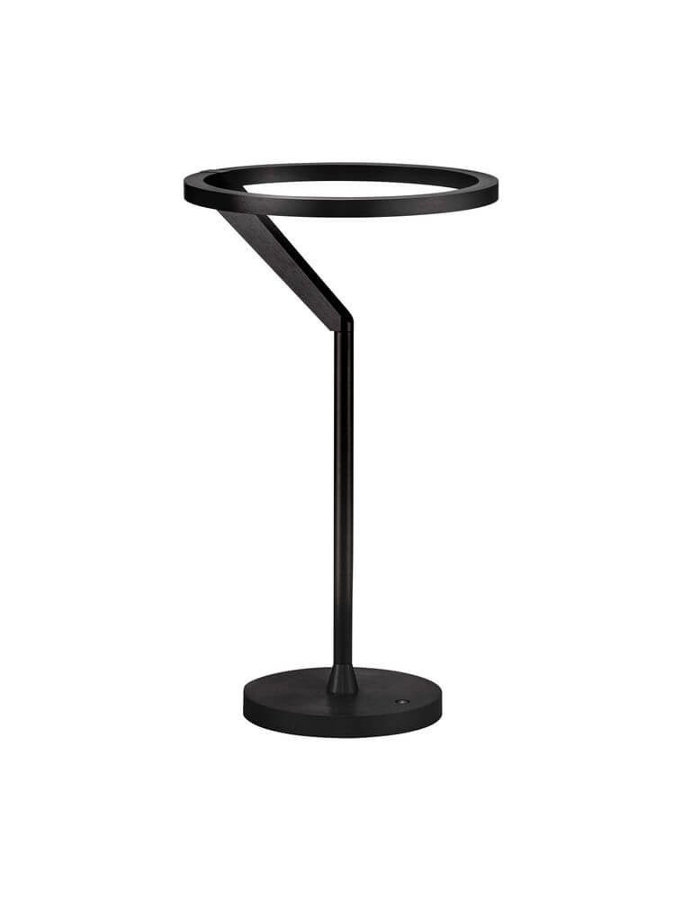Tilia LED Tischleuchte Ø 22cm 3000K mit modernem Design in Sandy Black, sorgt für einladende Atmosphäre.
