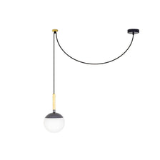 Lampe de table et suspension Mine gris avec structure en bois et polycarbonate opalin, idéale pour une lumière agréable.