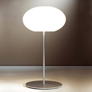 Casablanca Tischlampe AIH Big mit Dimmer, Weiß-Matt, organische Glas-Tischleuchte mit schattenfreier Ausleuchtung