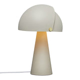 Moderne Tischlampe Align von Maria Berntsen mit beweglichem Schirm und sanfter LED-Beleuchtung, elegant und funktional.