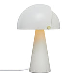 Moderne Tischlampe Align von Maria Berntsen mit beweglichem Lampenschirm und satinmattem Finish.