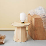 Table lamp Amp in Scandi look white, brass