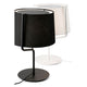 Tischlampe BERNIE Weiß und schwarze Tischlampe im modernen Design, ideal für jeden Raum.