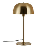 Tischlampe Cera aus Messing im minimalistischen skandinavischen Design, runde Form, warm und exklusiv.