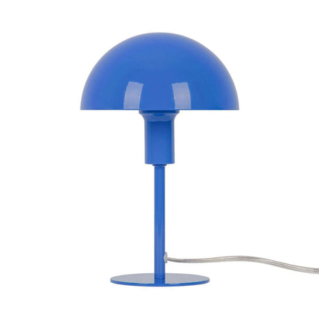 Tischlampe Ellen Mini in Blau, minimalistisches skandinavisches Design für wenig Platz.