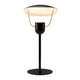 Tischlampe Fabiola von Charlotte Høncke, elegante Tischleuchte mit Messingdetails und indirektem Licht.