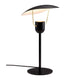 Schwarz-goldene Tischlampe Fabiola im eleganten, skulpturalen Design von Charlotte Høncke.