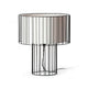 Tischlampe LINDA Schwarz, Weiß mit modernem Drahtgitterdesign und sanftem Licht für jeden Raum.
