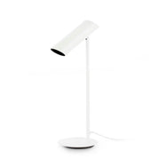 Tischlampe LINK Weiß moderne weiße LED-Tischlampe mit schwenkbarem Lampenkopf