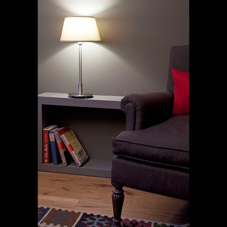 Lámpara de mesa MITIC Níquel, Beige 