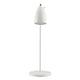 Tischlampe Nexus 2 in elegantem Weiß mit retro Stil Schalter und moderne Designakzente.