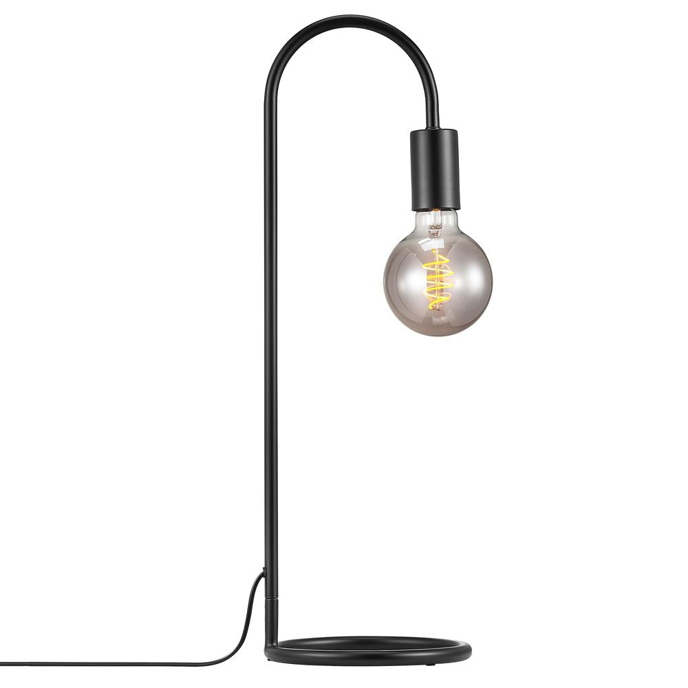Tischlampe Paco im minimalistischen Industriedesign mit dekorativem Leuchtmittel für gemütliches Ambiente.