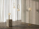 Tischlampe Shapes in einem eleganten Raum mit goldenen Details und organischer Form