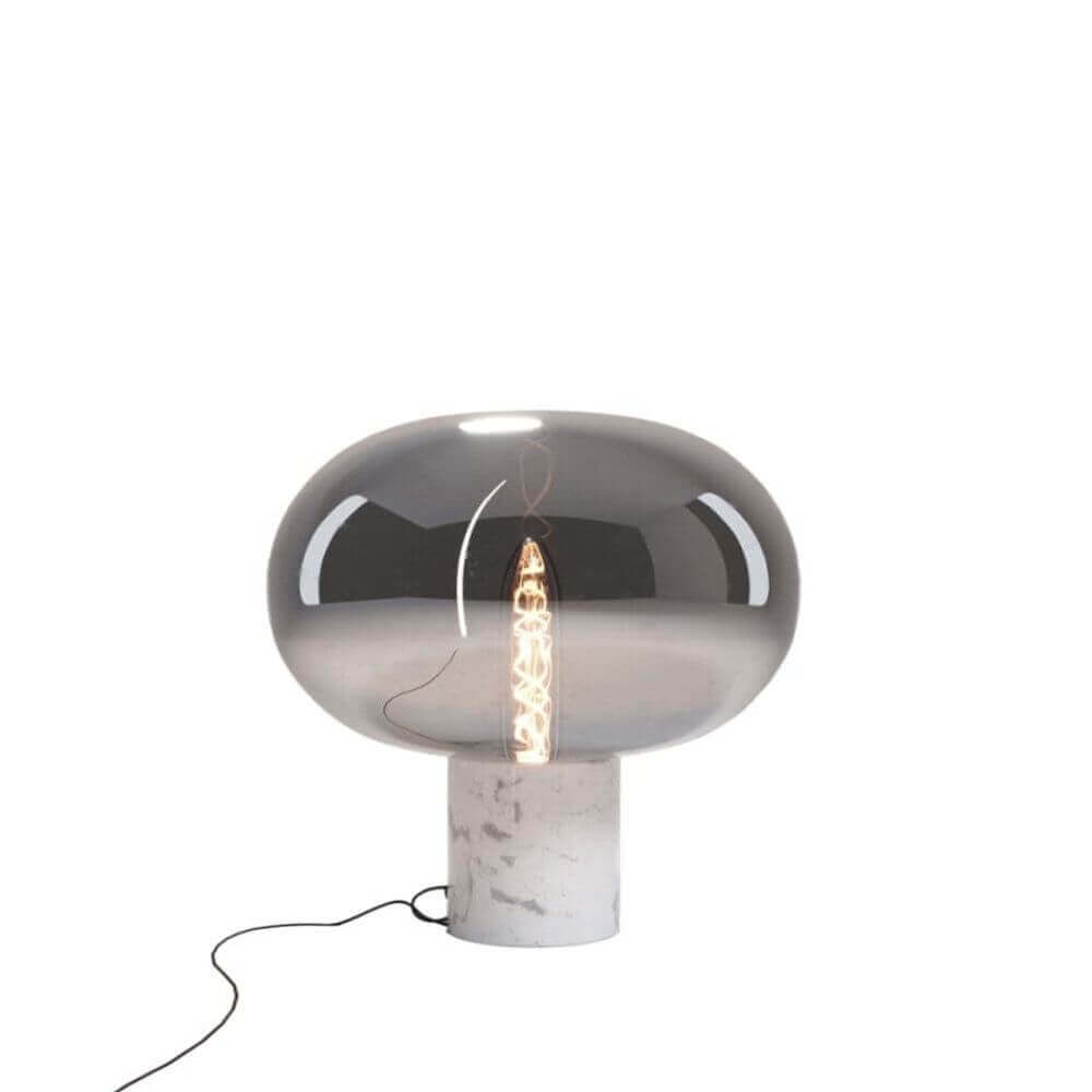 Tischleuchte Moonstone Marmor Ø 45cm