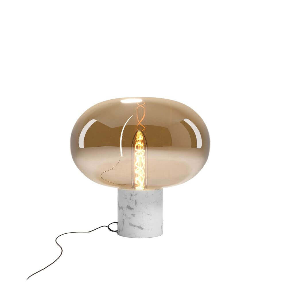 Tischleuchte Moonstone Marmor Ø 45cm