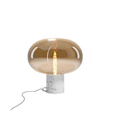 Tischleuchte Moonstone Marmor Ø 45cm