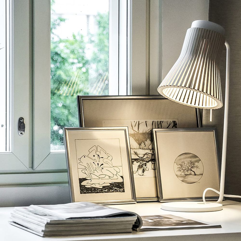 Lampe de table Petite 4620 en bois 56 cm