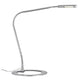 Schreibtischlampe Plaza 3W LED 700 mA 12V in modernem Design mit flexiblem Arm und flachem Fuß.