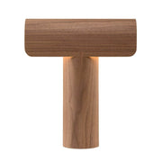 Tischleuchte Teelo 8020 aus Holz 38cm mit skulpturaler Form und blendfreiem Licht.