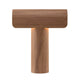 Tischleuchte Teelo 8020 aus Holz 38cm mit skulpturaler Form und blendfreiem Licht.
