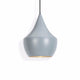Tom Dixon Beat Fat LED Hängelampe Ø 24cm in grau mit goldener Innenseite, perfekt für jede Umgebung.