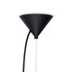 Tom Dixon Beat Flat Pendelleuchte in Schwarz mit minimalistischer Form und Kabel