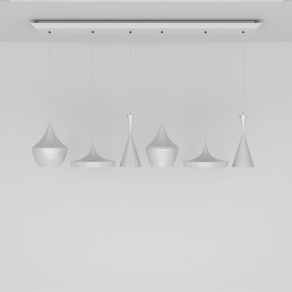 Tom Dixon Beat Range Pendellampe 6er 156cm