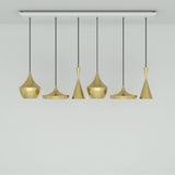 Beat Range Pendellampe 6er 156cm  Tom Dixon Gold  