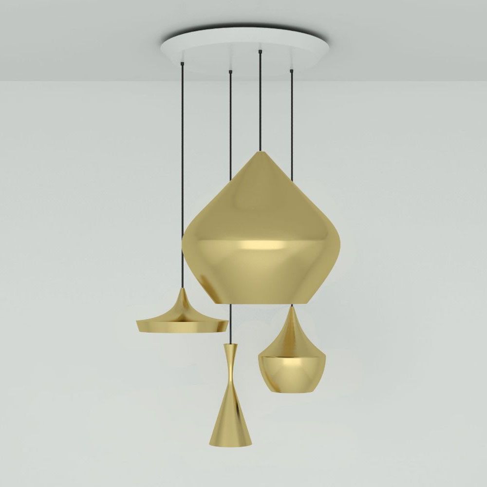 Tom Dixon Beat Round Lampe à suspendre 4 pièces Ø 85cm