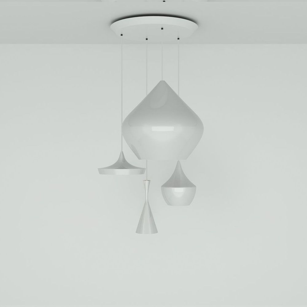 Tom Dixon Beat Round Lampe à suspendre 4 pièces Ø 85cm