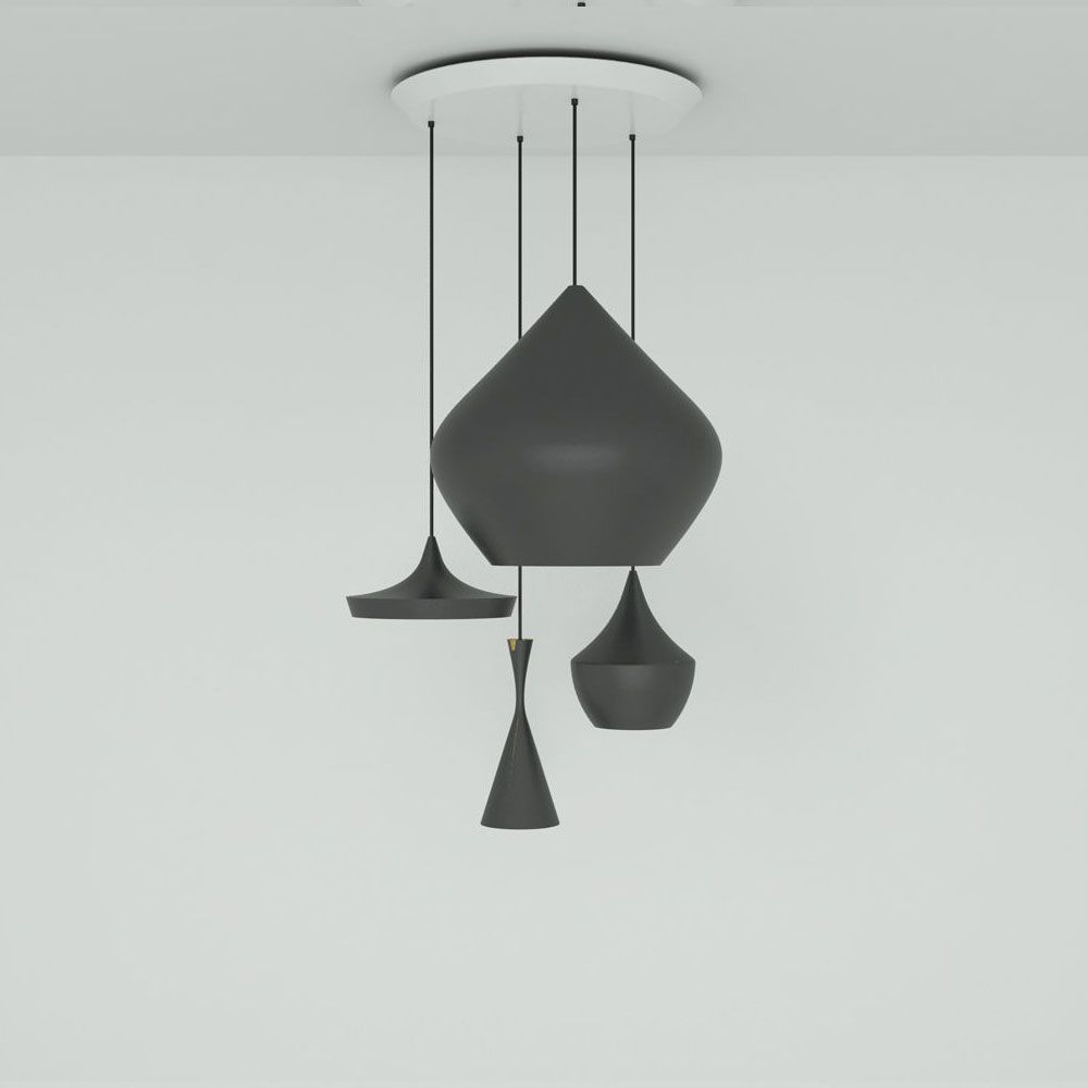 Tom Dixon Beat Round Lampe à suspendre 4 pièces Ø 85cm