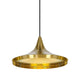 Tom Dixon Beat Wide LED Hängeleuchte in schwarzem und goldenem Design mit Ø 36cm, ideal für stilvolle Innenräume.