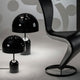 Tom Dixon Bell Tischleuchte mit Drehdimmer in Schwarz, mit polierter Oberfläche und modernem Design.