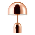 Tom Dixon Bell Tischleuchte mit Drehdimmer in glänzendem Kupferdesign, ideal für moderne Innenräume.