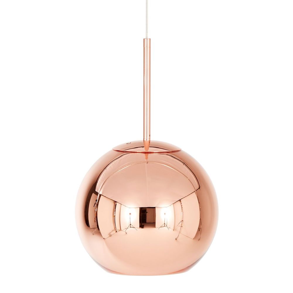 Tom Dixon Copper Round Pendant Lamp Ball