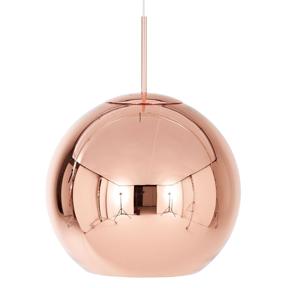 Tom Dixon Copper Round Pendant Lamp Ball