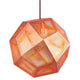 Tom Dixon Etch Metall Hängeleuchte Effektlicht in kupfer, schimmerndes Licht und modernes Design, ideal für Esstische.