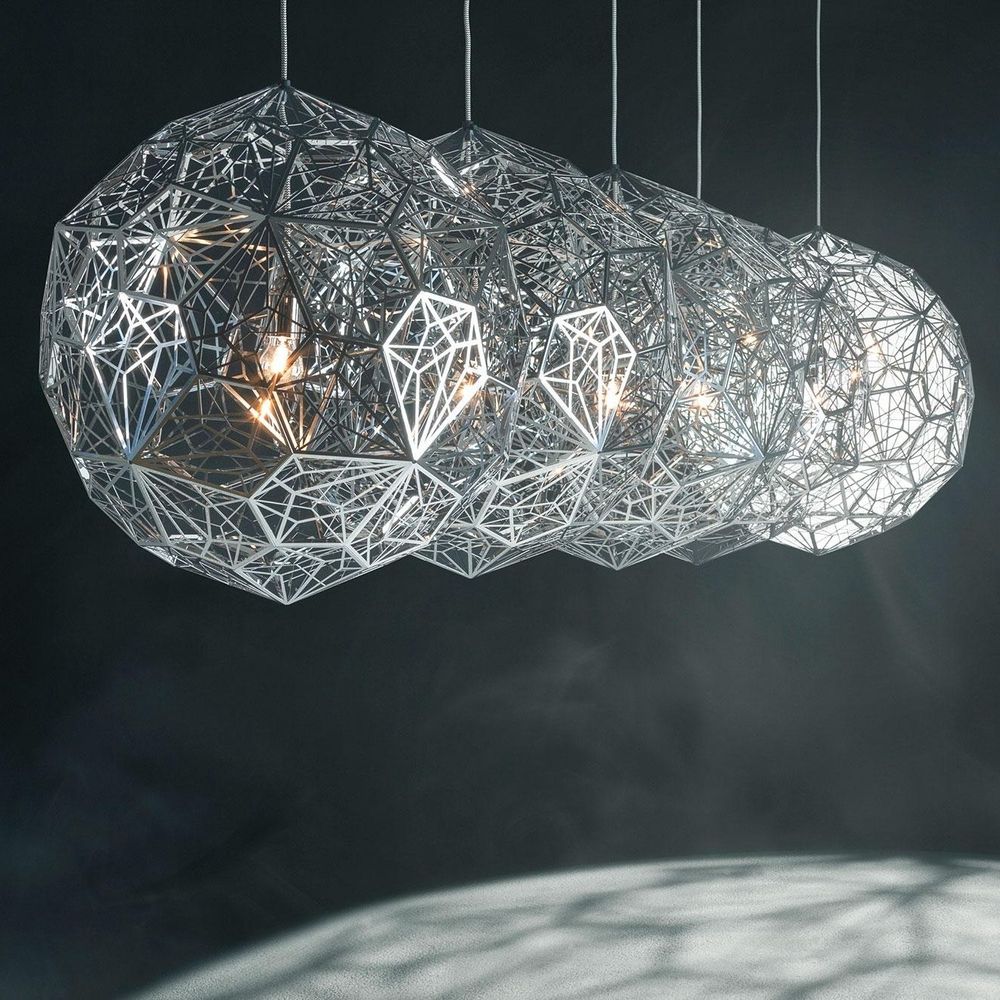 Tom Dixon Etch Web Effekt Pendelleuchte Ø 60cm