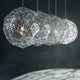 Tom Dixon Etch Web Effekt Pendelleuchte Ø 60cm, moderne Hängelampe aus Stahl mit geodätischer Struktur.