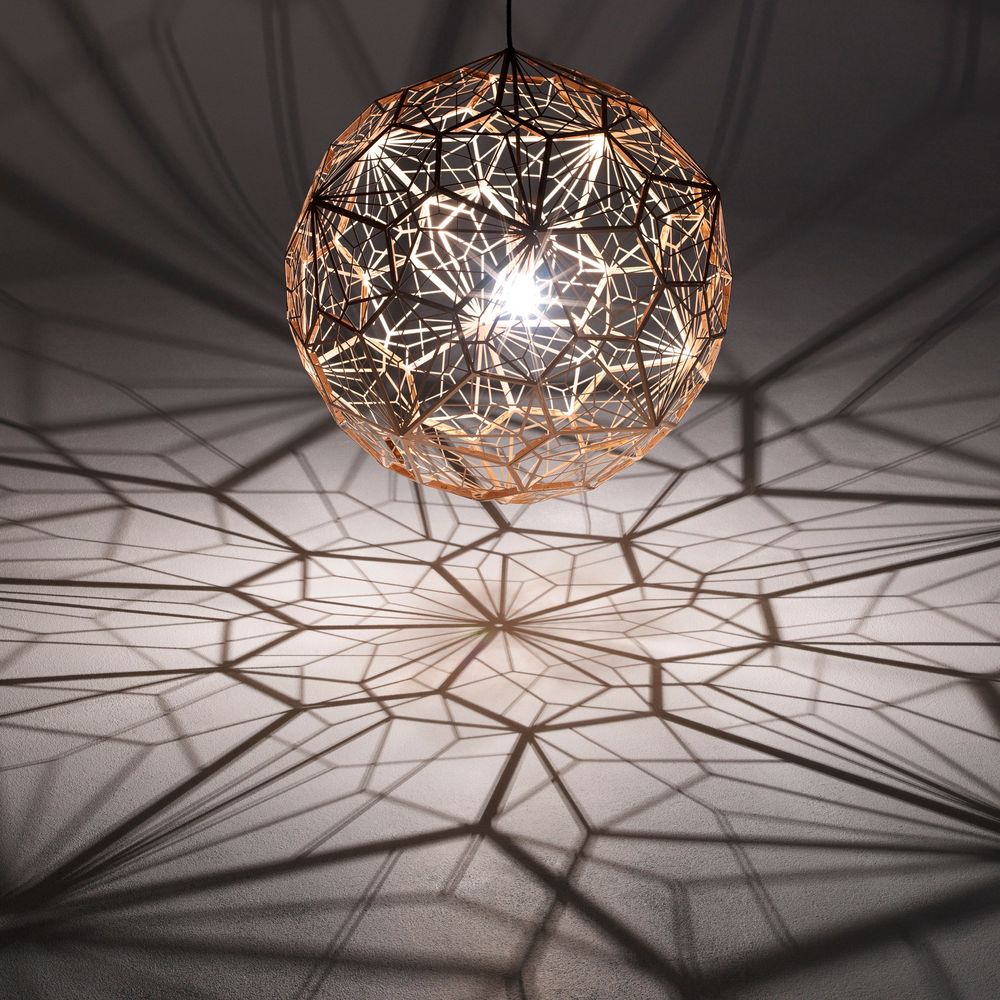 Tom Dixon Etch Web Effekt Pendelleuchte Ø 60cm