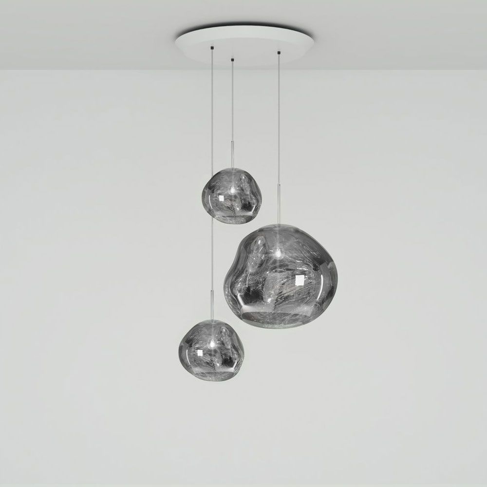 Tom Dixon Melt LED Trio Pendelleuchte 3er Mobile Ø 81cm