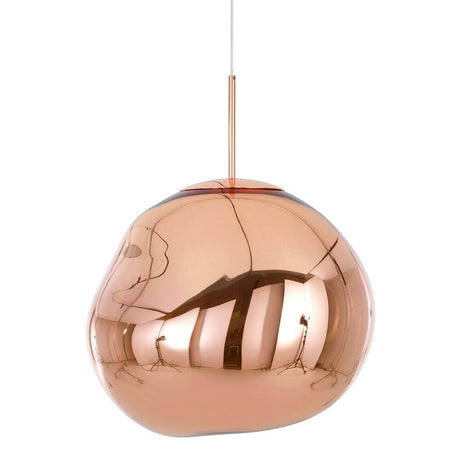 Tom Dixon Melt LED organische Pendellampe in kupfernem, schmelzenden Design.