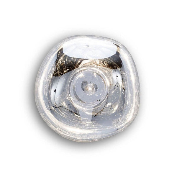 Tom Dixon Melt LED organische Wandlampe oder Decke, silberne Designleuchte für Wand und Decke