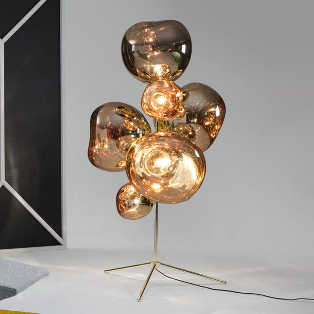 Tom Dixon smeltstand kroonluchter staande lamp