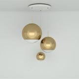 Mirror Ball 3er Mobile Galerieleuchte  Tom Dixon Gold  